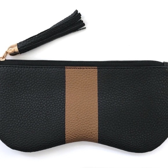 NIB Zigi & Marais Black Pouch with Rose Gold Strip - Picture 6 of 9